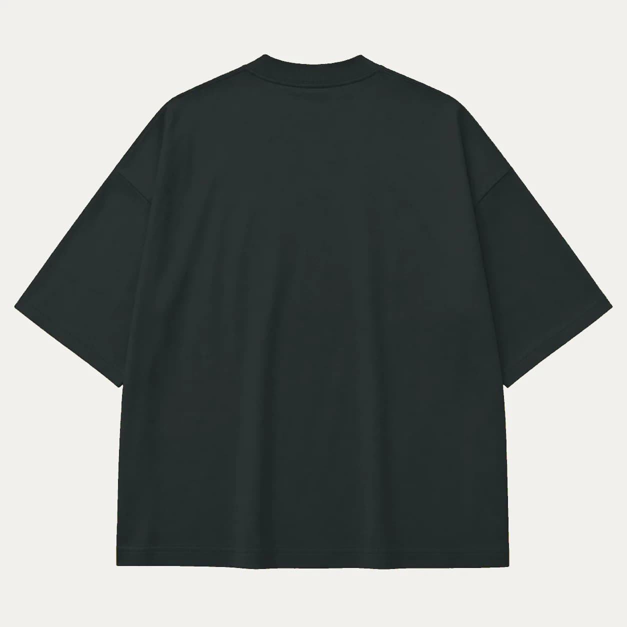 Abyss heavyweight T-shirt, back garment view, personalized with number —